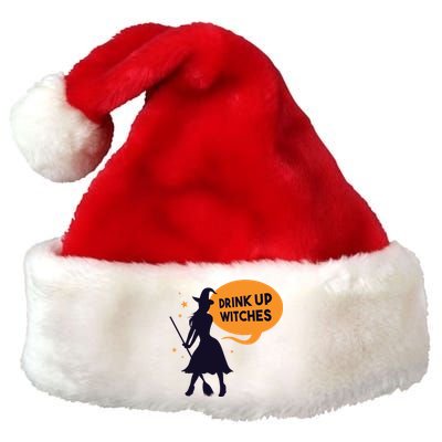 Drink Up Witches Funny Witch Premium Christmas Santa Hat