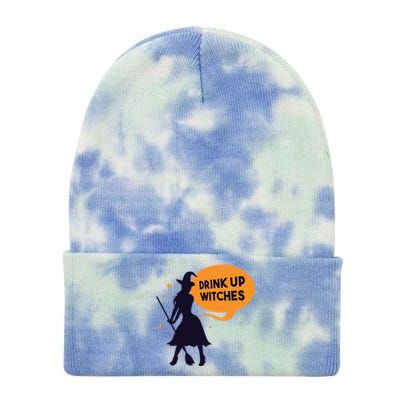 Drink Up Witches Funny Witch Tie Dye 12in Knit Beanie