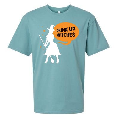 Drink Up Witches Funny Witch Sueded Cloud Jersey T-Shirt