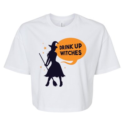 Drink Up Witches Funny Witch Bella+Canvas Jersey Crop Tee