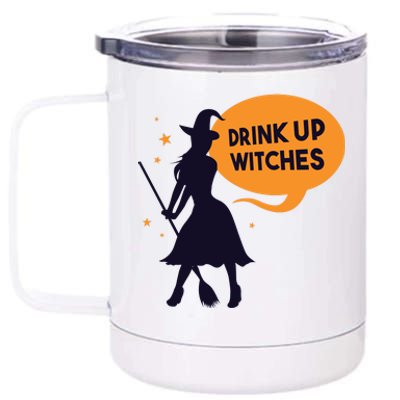 Drink Up Witches Funny Witch 12 oz Stainless Steel Tumbler Cup