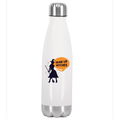 Drink Up Witches Funny Witch Stainless Steel Insulated Water Bottle