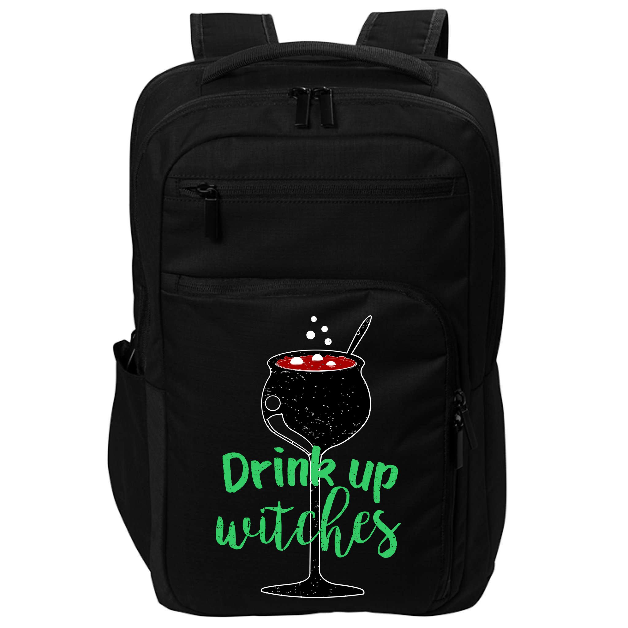 Drink Up Witches Halloween Wine Impact Tech Backpack