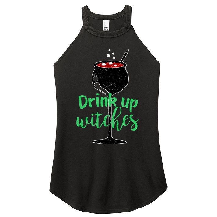 Drink Up Witches Halloween Wine Women's Perfect Tri Rocker Tank