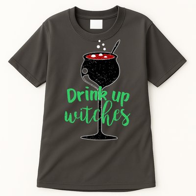 Drink Up Witches Halloween Wine Tall T-Shirt