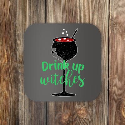 Drink Up Witches Halloween Wine Coaster