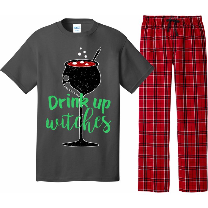 Drink Up Witches Halloween Wine Pajama Set