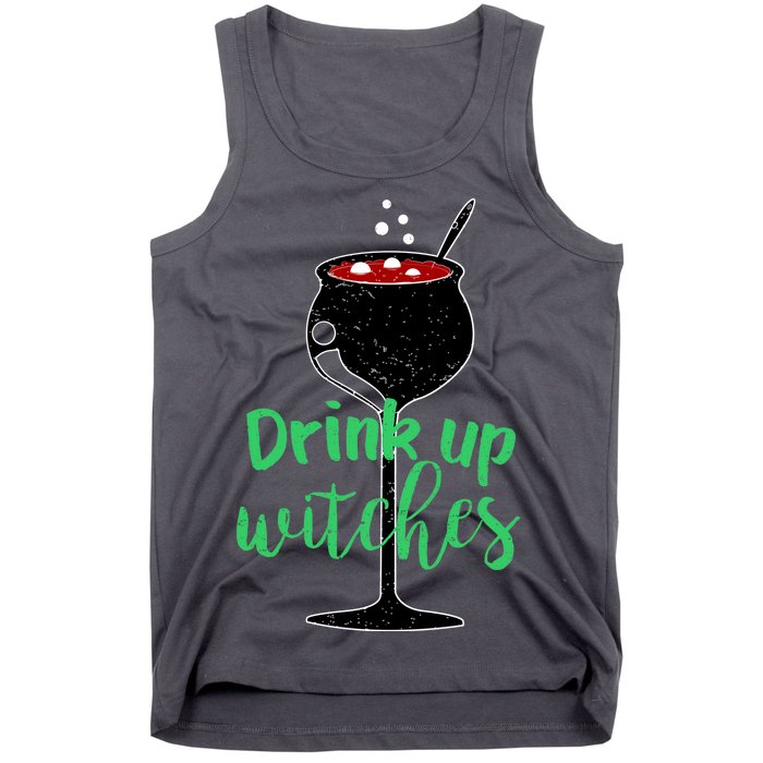 Drink Up Witches Halloween Wine Tank Top