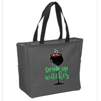 Drink Up Witches Halloween Wine Zip Tote Bag