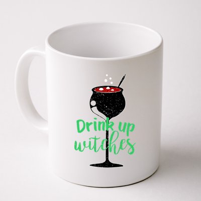 Drink Up Witches Halloween Wine Coffee Mug