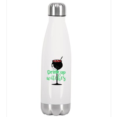 Drink Up Witches Halloween Wine Stainless Steel Insulated Water Bottle