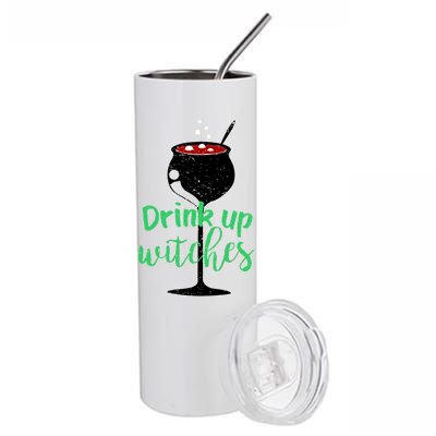 Drink Up Witches Halloween Wine Stainless Steel Tumbler