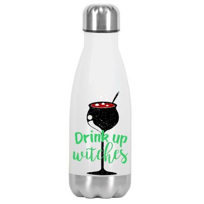 Drink Up Witches Halloween Wine Stainless Steel Insulated Water Bottle