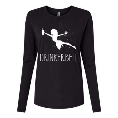 Drinkerbell Womens Cotton Relaxed Long Sleeve T-Shirt