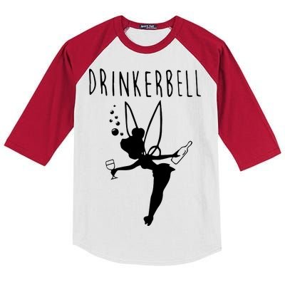 Drinkerbell Funny Kids Colorblock Raglan Jersey