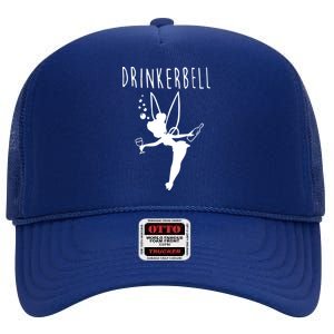 Drinkerbell Funny High Crown Mesh Back Trucker Hat