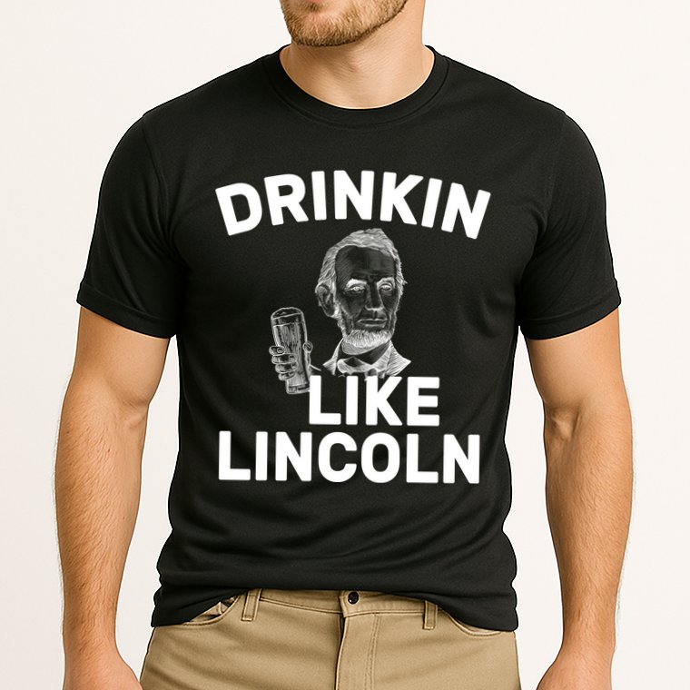 Drinkin Like Lincoln Cooling Performance Crew T-Shirt