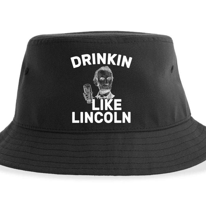 Drinkin Like Lincoln Sustainable Bucket Hat
