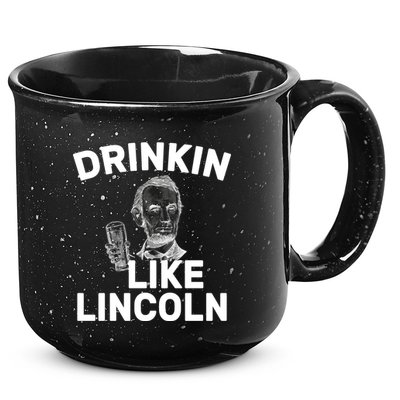 Drinkin Like Lincoln 15oz Campfire Ceramic Mug