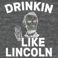 Drinkin Like Lincoln 7 Panel Mesh Trucker Snapback Hat