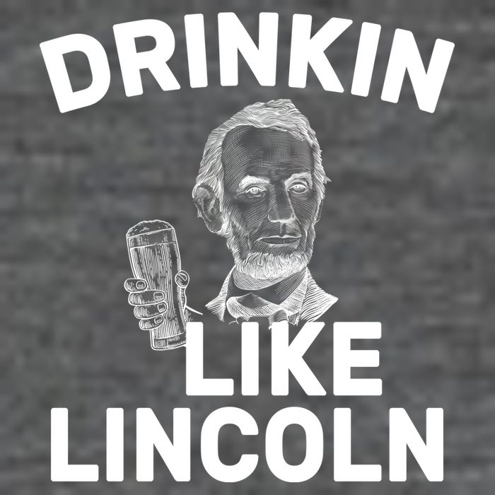Drinkin Like Lincoln 7 Panel Mesh Trucker Snapback Hat