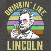 Drinkin' Like Lincoln Retro Abraham Vector Backpack