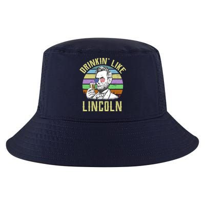 Drinkin' Like Lincoln Retro Abraham Cool Comfort Performance Bucket Hat