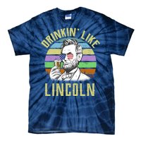 Drinkin' Like Lincoln Retro Abraham Tie-Dye T-Shirt