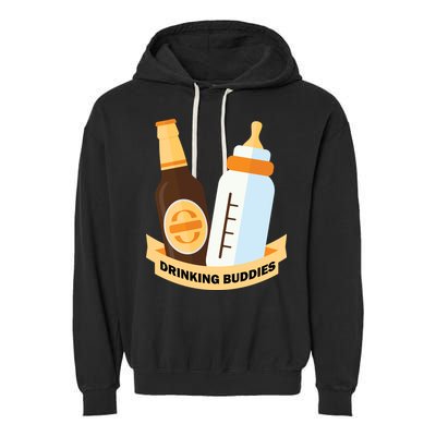 Drinking Buddies Garment-Dyed Fleece Hoodie
