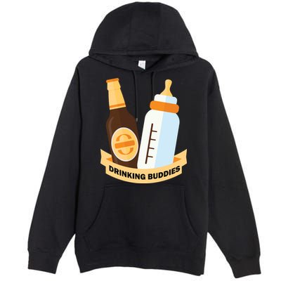 Drinking Buddies Premium Pullover Hoodie