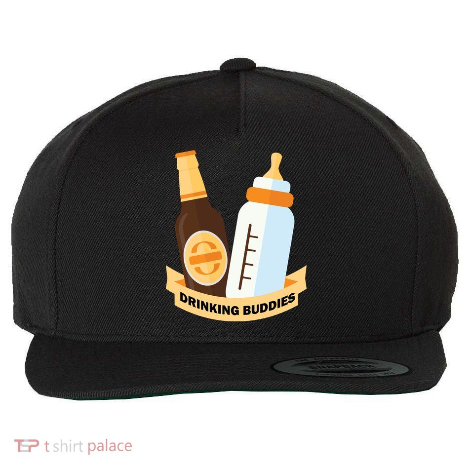 Drinking Buddies Wool Snapback Cap
