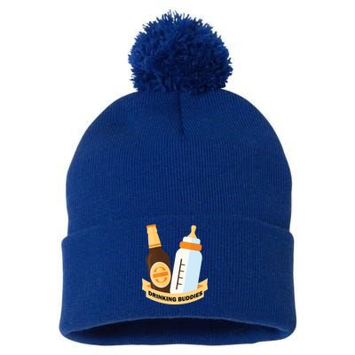 Drinking Buddies Pom Pom 12in Knit Beanie