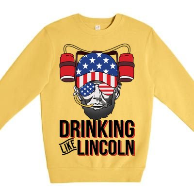 Drinking Like Lincoln Premium Crewneck Sweatshirt