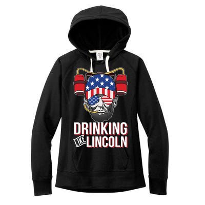 Drinking Like Lincoln Women's Fleece Hoodie