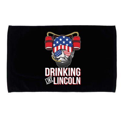 Drinking Like Lincoln Microfiber Hand Towel