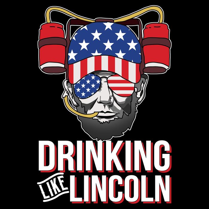 Drinking Like Lincoln Cropped Pullover Crew
