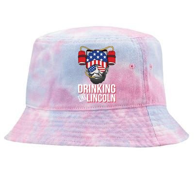 Drinking Like Lincoln Tie-Dyed Bucket Hat