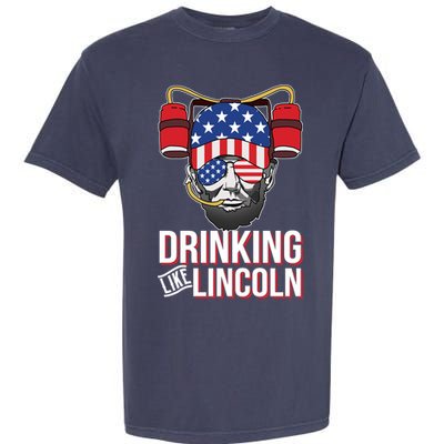 Drinking Like Lincoln Garment-Dyed Heavyweight T-Shirt