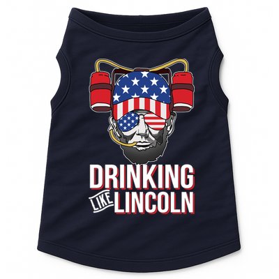 Drinking Like Lincoln Doggie Tank