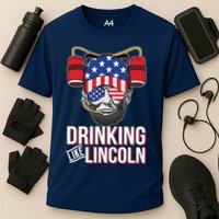 Drinking Like Lincoln Cooling Performance Crew T-Shirt