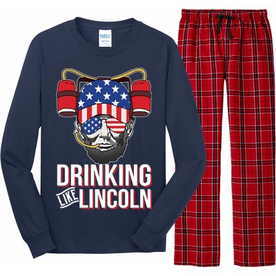 Drinking Like Lincoln Long Sleeve Pajama Set