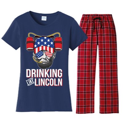 Drinking Like Lincoln Women's Flannel Pajama Set