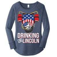 Drinking Like Lincoln Women's Perfect Tri Tunic Long Sleeve Shirt