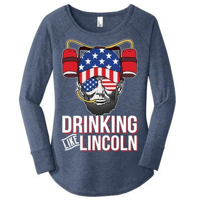 Drinking Like Lincoln Women's Perfect Tri Tunic Long Sleeve Shirt