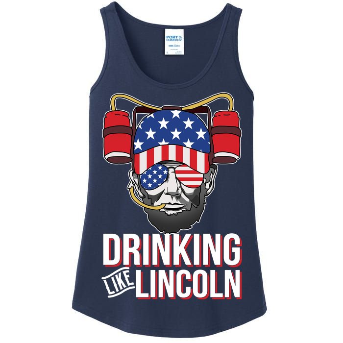 Drinking Like Lincoln Ladies Essential Tank