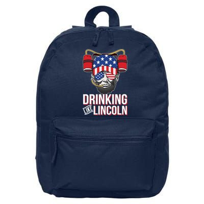 Drinking Like Lincoln 16 in Basic Backpack