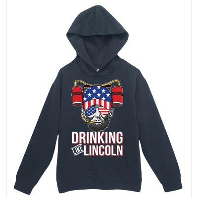 Drinking Like Lincoln Urban Pullover Hoodie