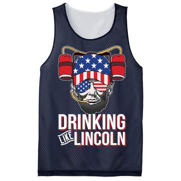 Drinking Like Lincoln Mesh Reversible Basketball Jersey Tank