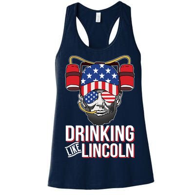 Drinking Like Lincoln Women's Racerback Tank