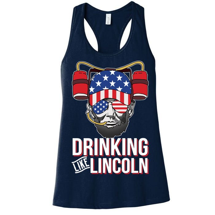 Drinking Like Lincoln Women's Racerback Tank